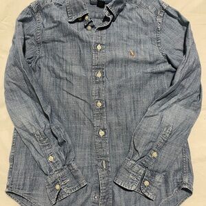 Boys Ralph Lauren Blue Denim Buttondown Shirt